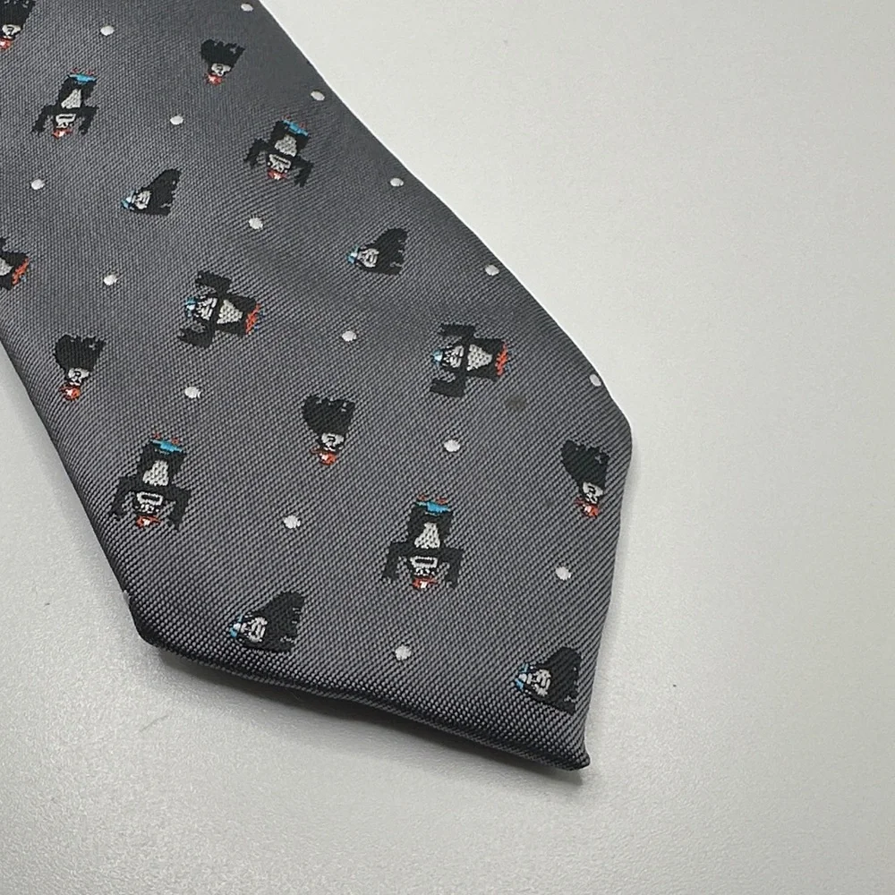 1989 Place Gray Patterned Kids Tie